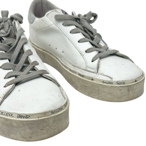 Golden Goose Hi Star Leather Sneakers White Size 40 - Picture 5 of 12